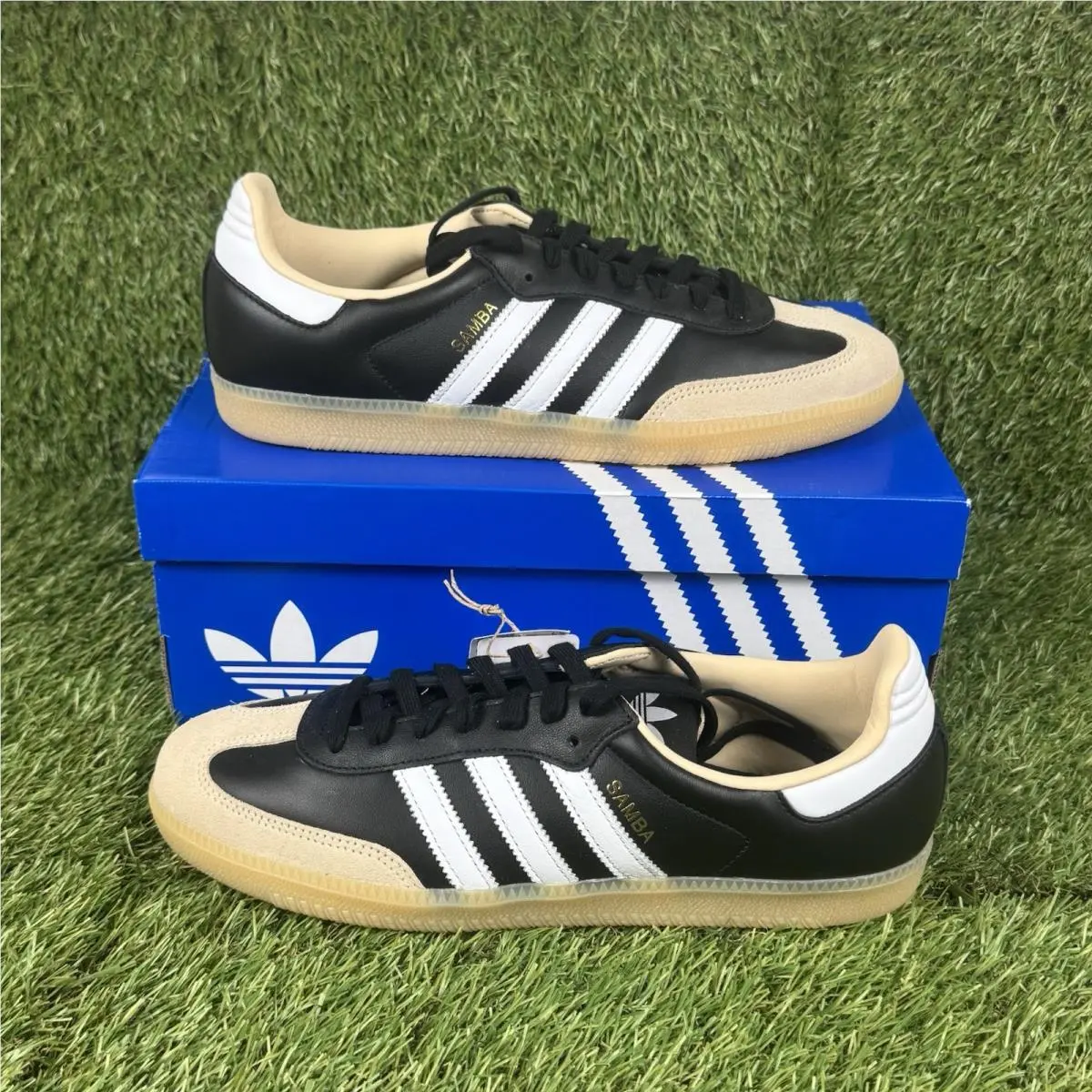 Adidas Originals Samba JS3832 Men`s Size 10.5 BLACK/FTWWHT/GUM3