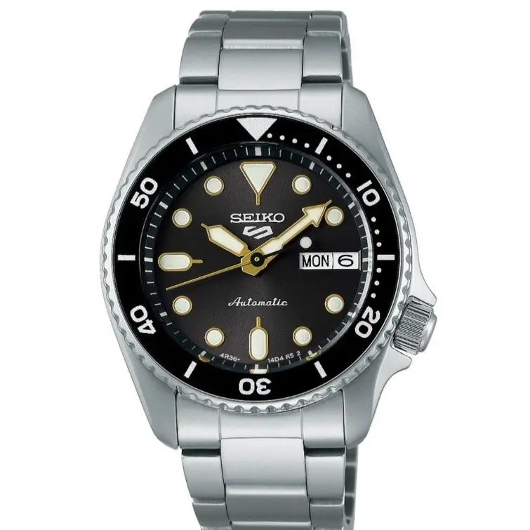 Seiko SRPL79 5 Sports 38 mm Stainless Steel Grey Dial Automatic Men`s Watch