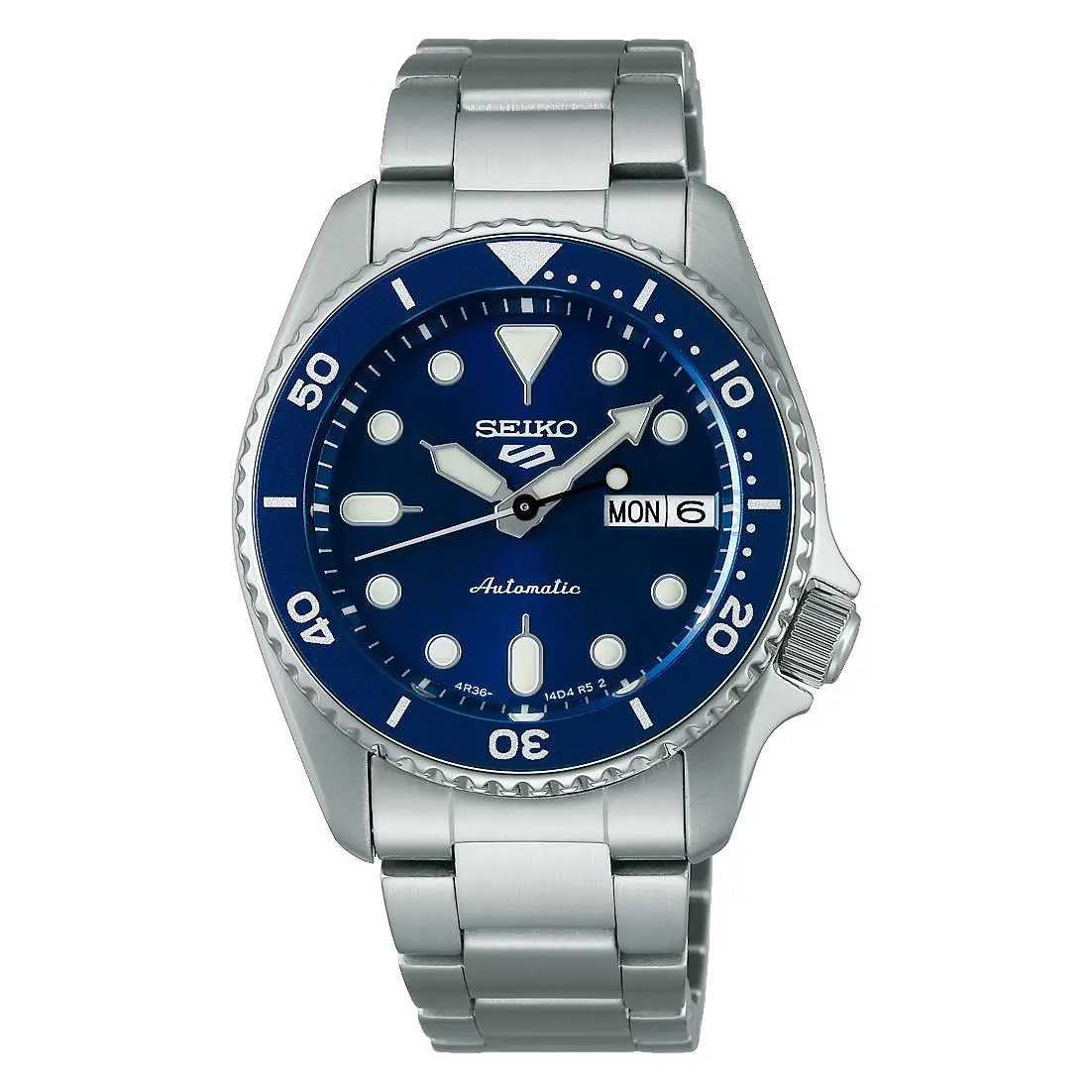 Seiko 5 Sports Skx Series 38mm Blue Dial Stainless Steel Watch SRPL77
