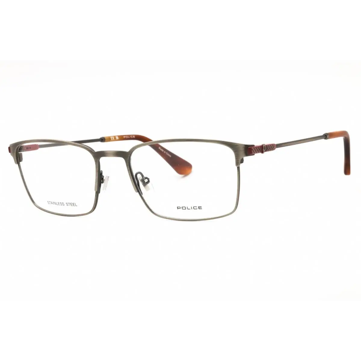 Police VPLF78N 08F8 Eyeglasses Red Frame 53mm