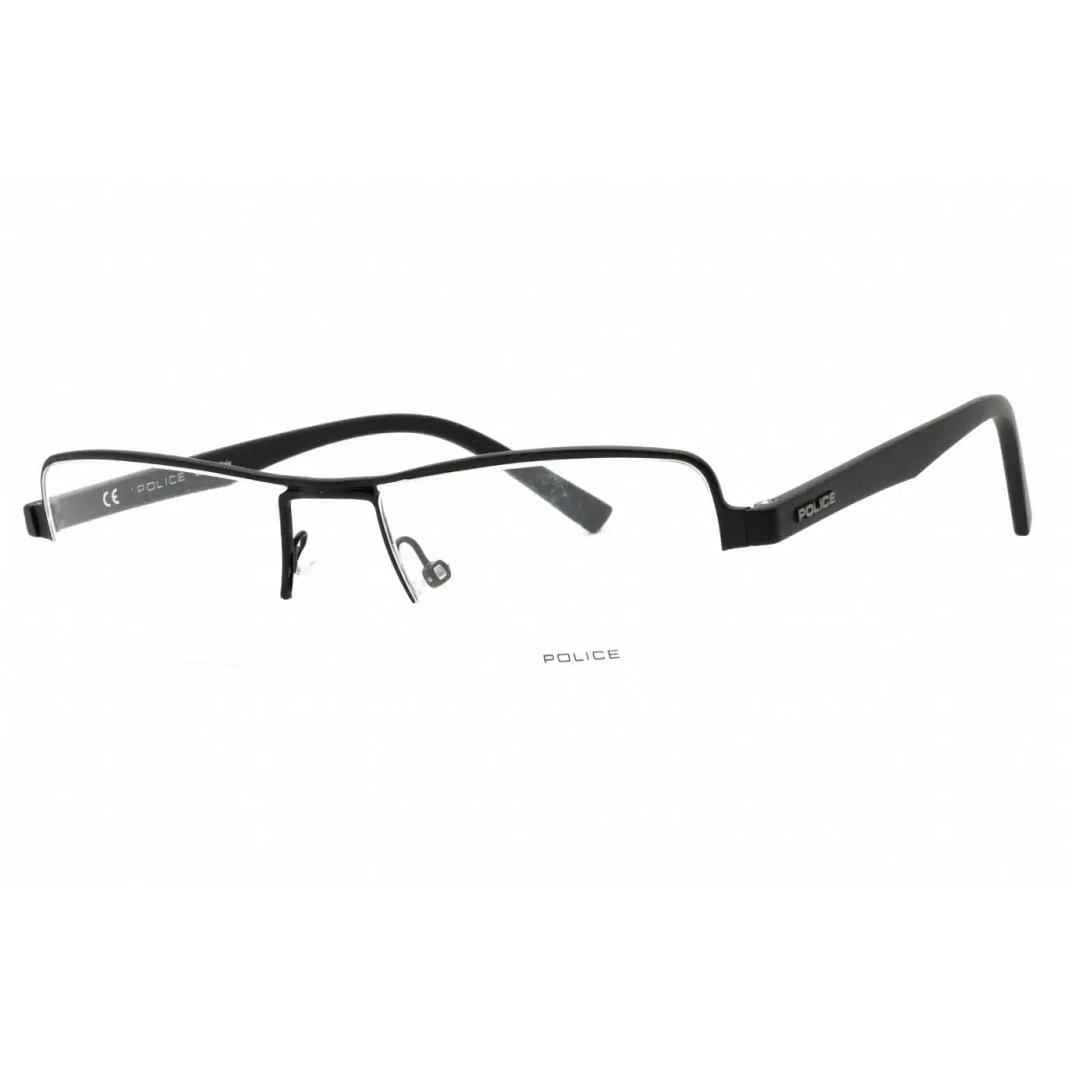 Police VPL257 0531 Eyeglasses Semi Matte Black Frame 52mm
