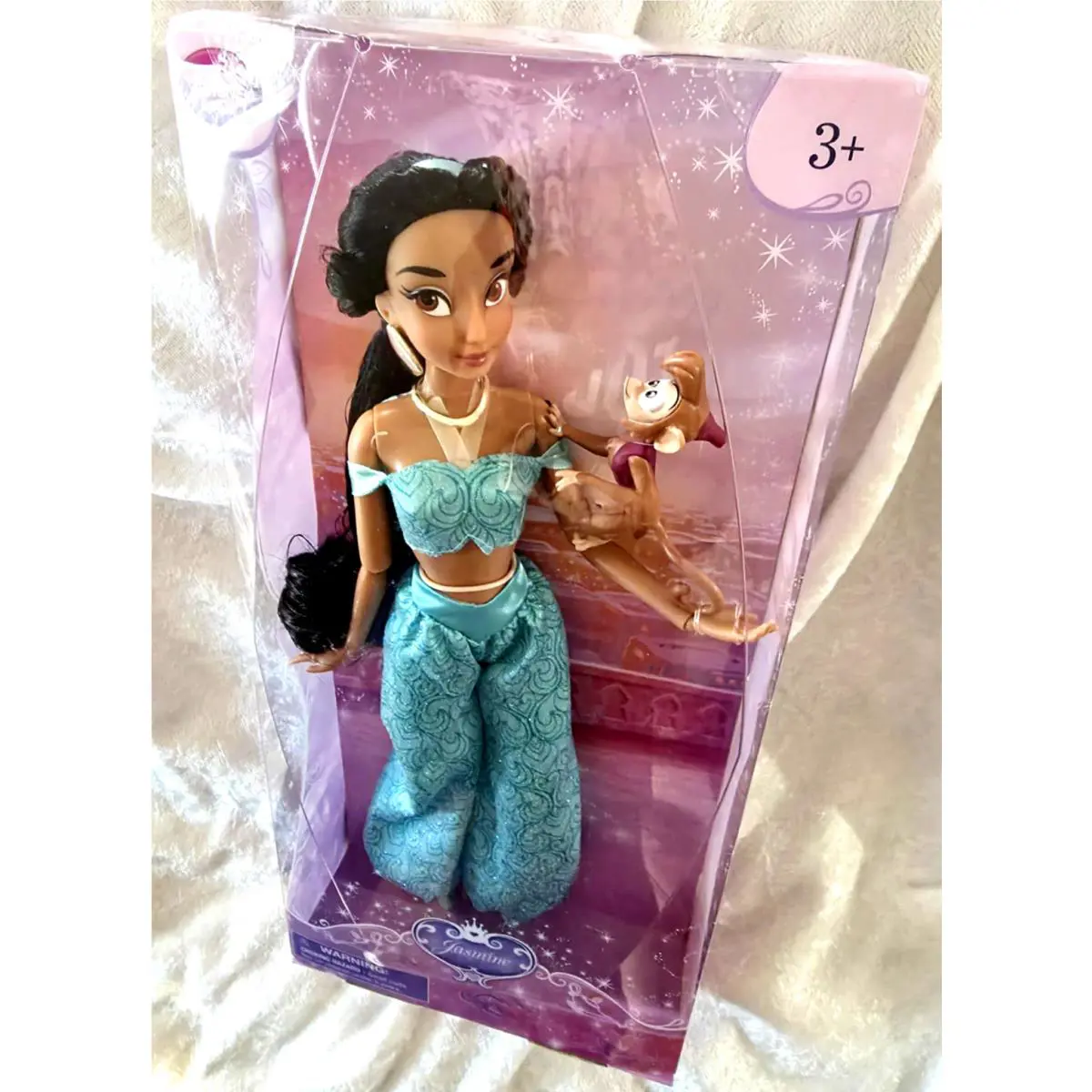Disney Princess Jasmine Doll w/ Abu From Disney Movie Aladd