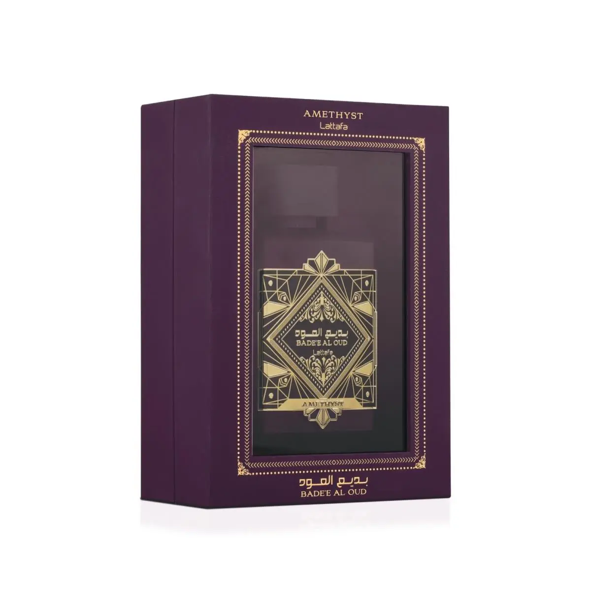 Lattafa Bade`e Al Oud Amethyst For Unisex Eau de Parfum Spray 3.4 Ounce / 100 Ml