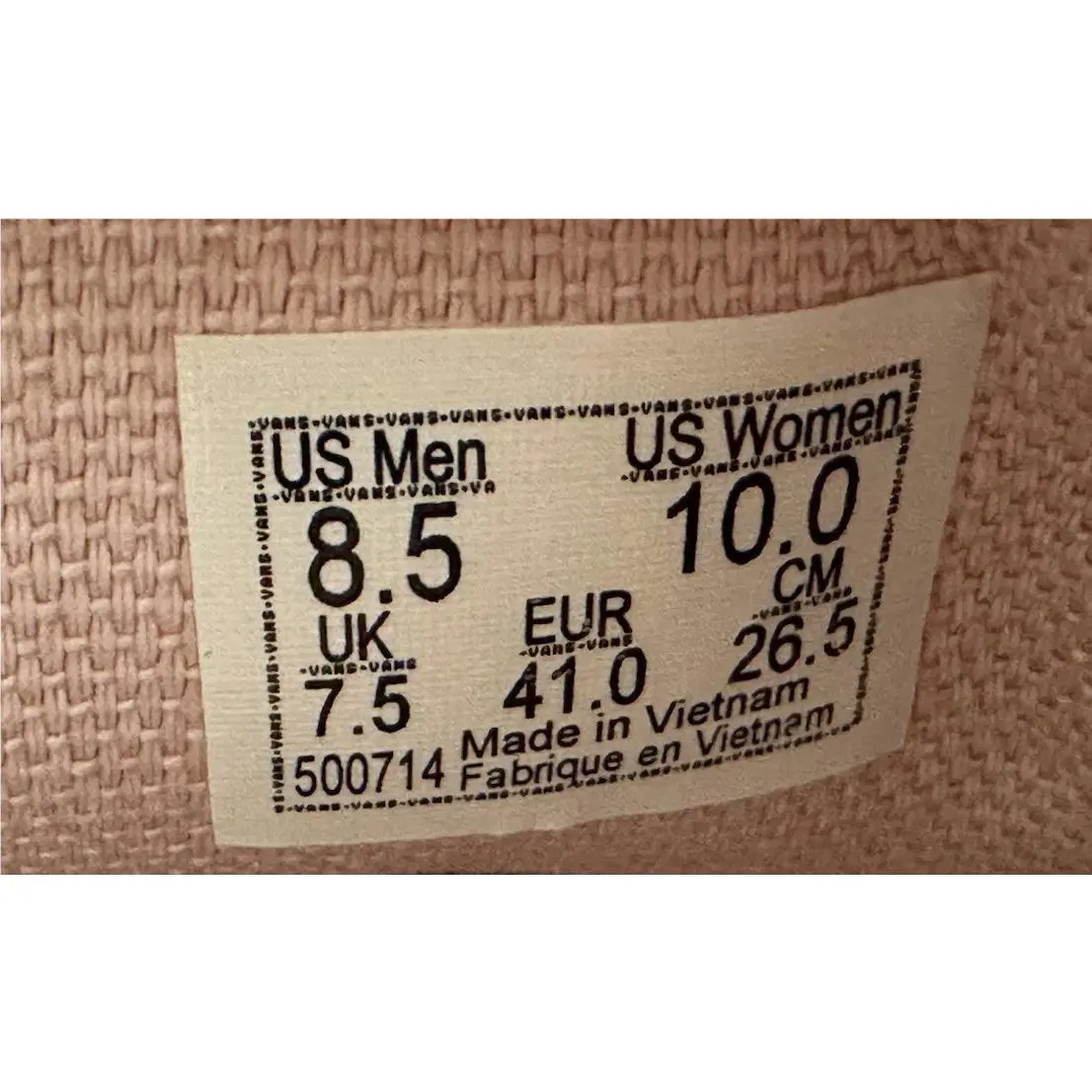 Vans shoes - Sepia Rose (UPC: 0197065614744) 2