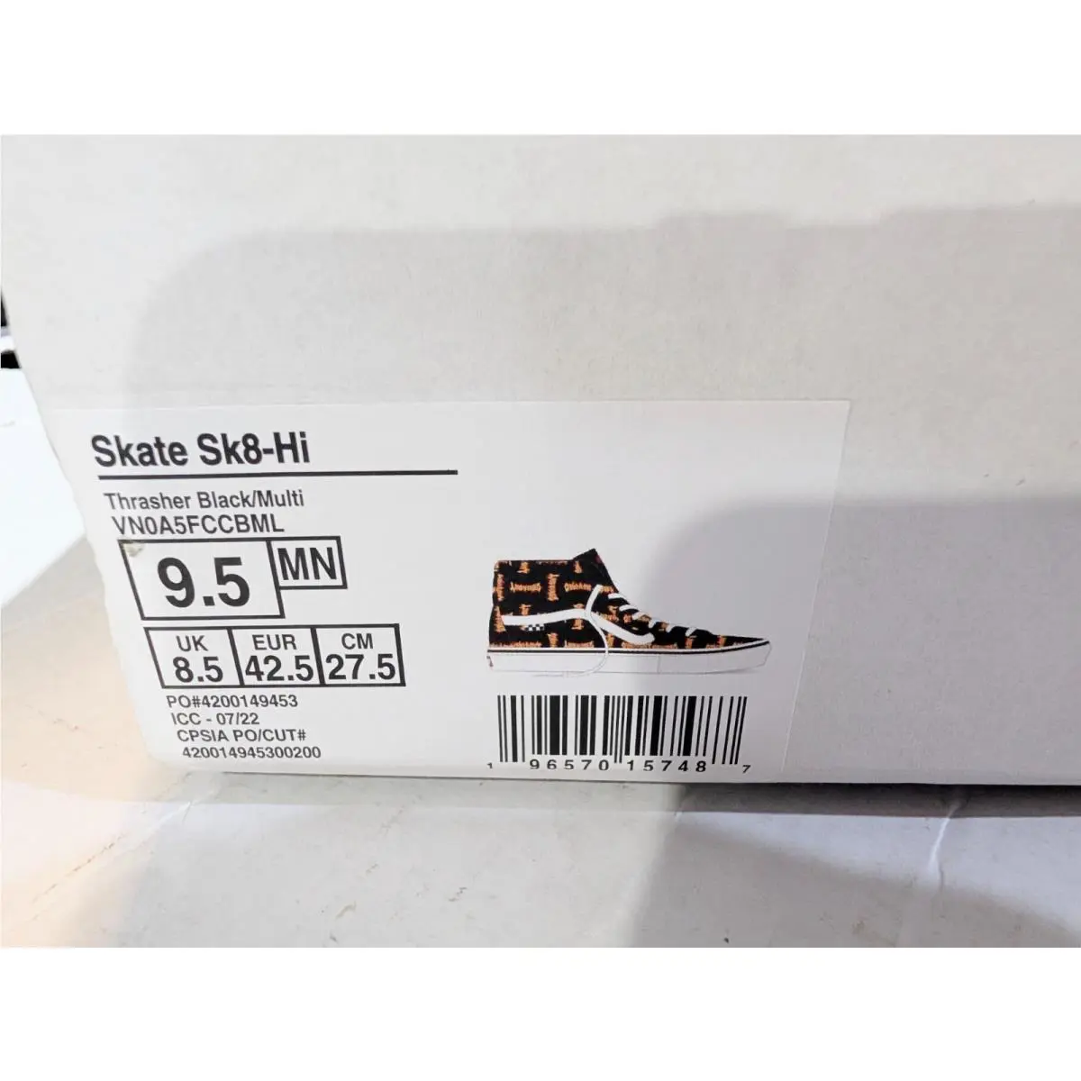 Vans shoes - VANS Sk8-Hi - VN0A5FCCBML - Black 1