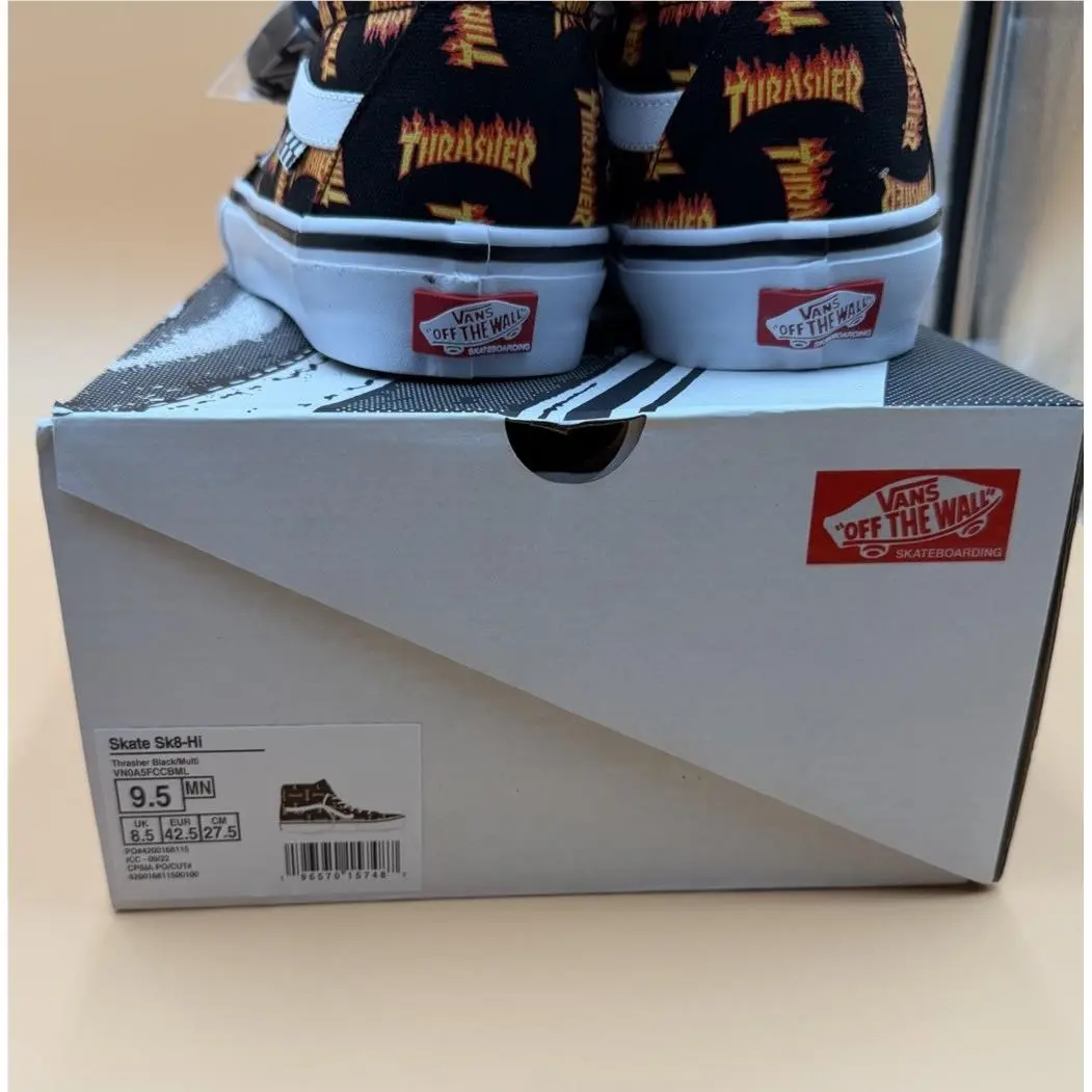 Vans shoes - VANS SK8 - VN0A5FCCBML - Black Orange 7