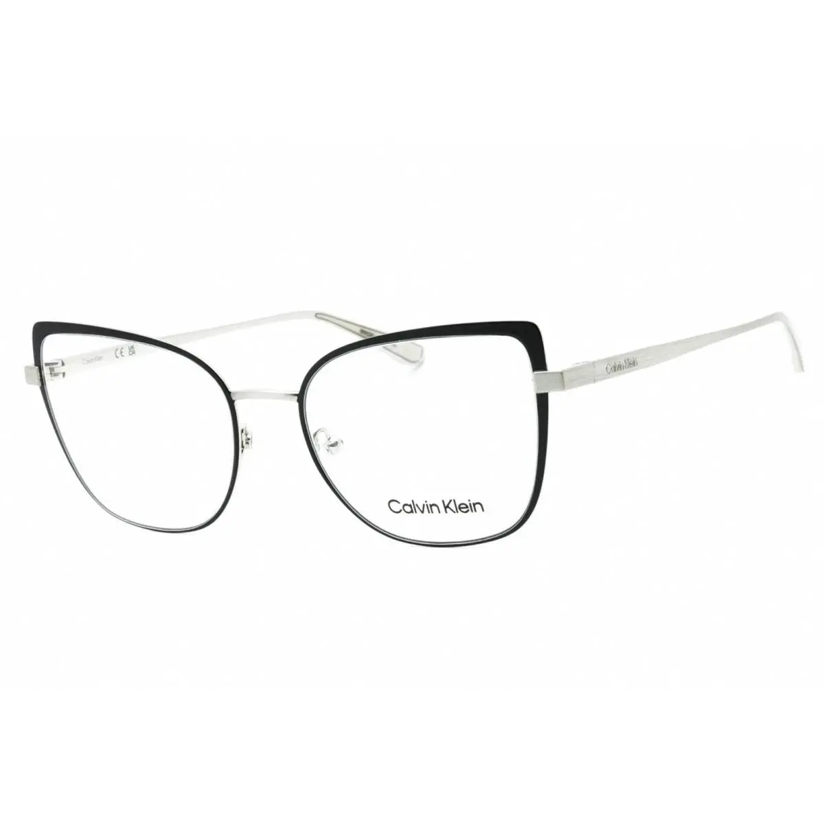Calvin Klein CK-22101 072 Black Silver Eyeglasses 54/19/140