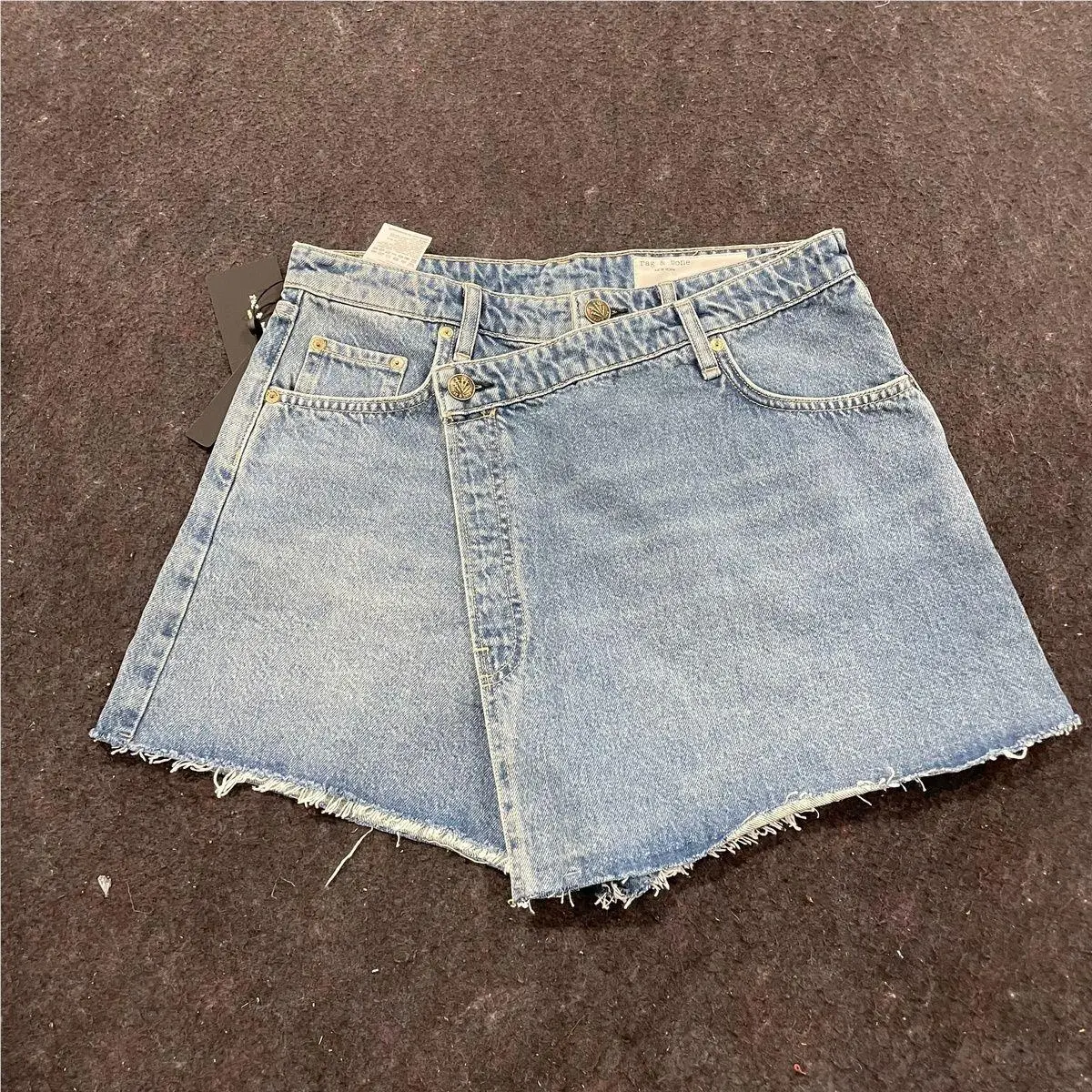 Rag Bone Belina Denim Mini Skort Women`s Size 30 Amity