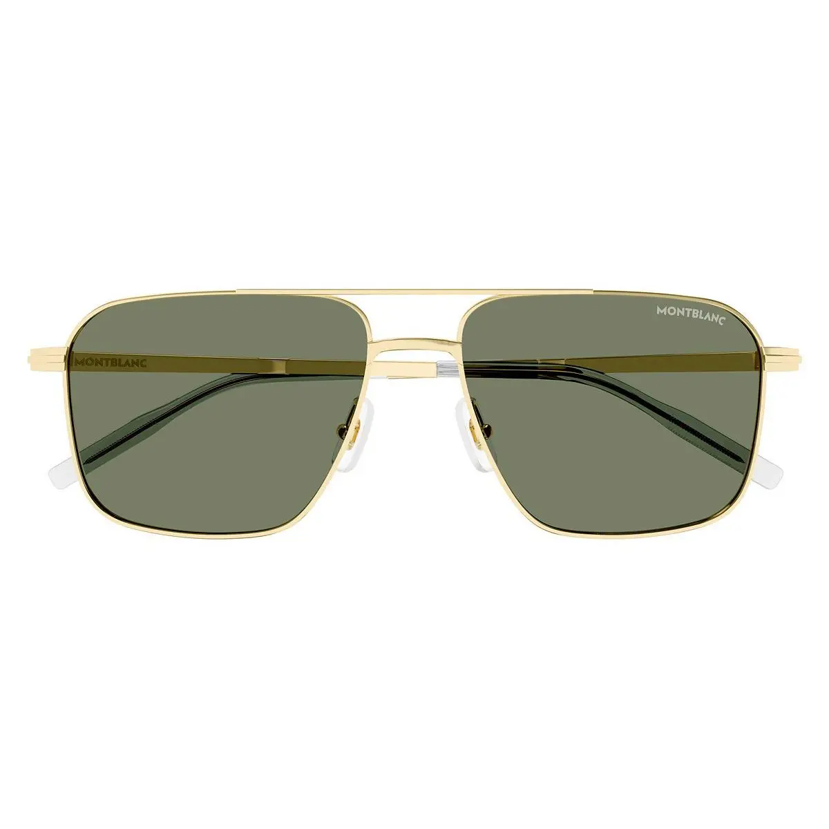 Montblanc MB0278S Sunglasses Men Gold / Green 56mm