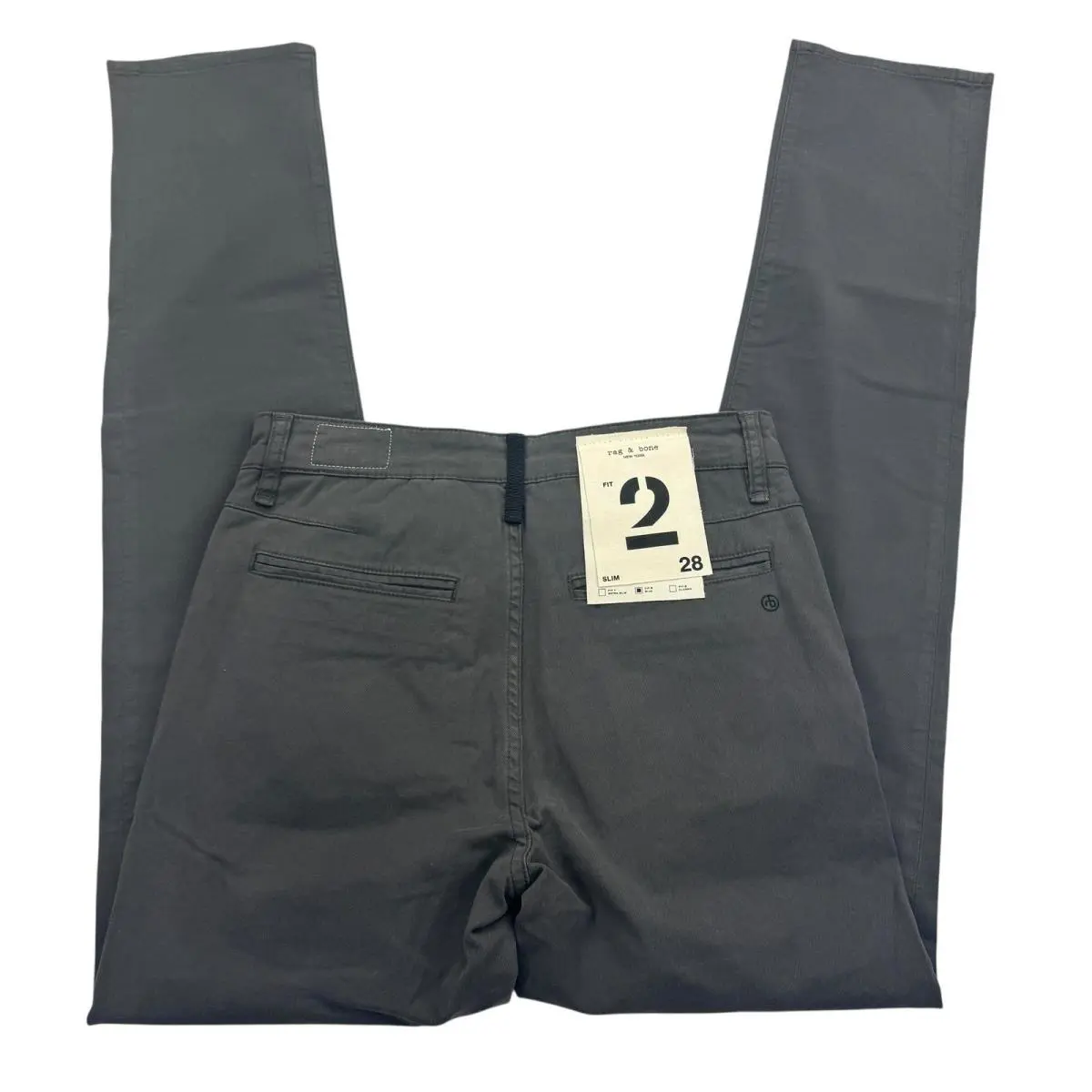 Rag Bone Pants Mens 28 Gray Fit 2 Slim Chino Classic Stretch Dress Casual