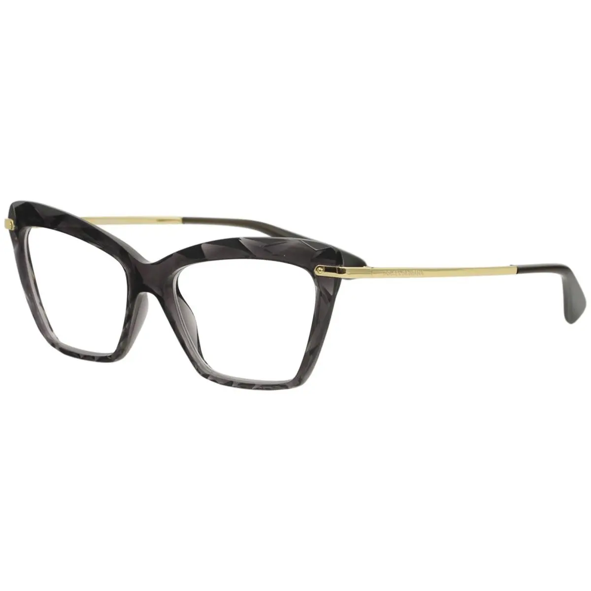 Dolce Gabbana Eyeglasses D G DG5025 DG/5025 504 Transp Grey Optical Frame 53mm