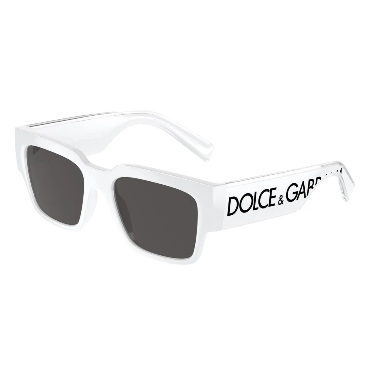 Dolce Gabbana DG 6184 White Dark Grey 331287 Sunglasses