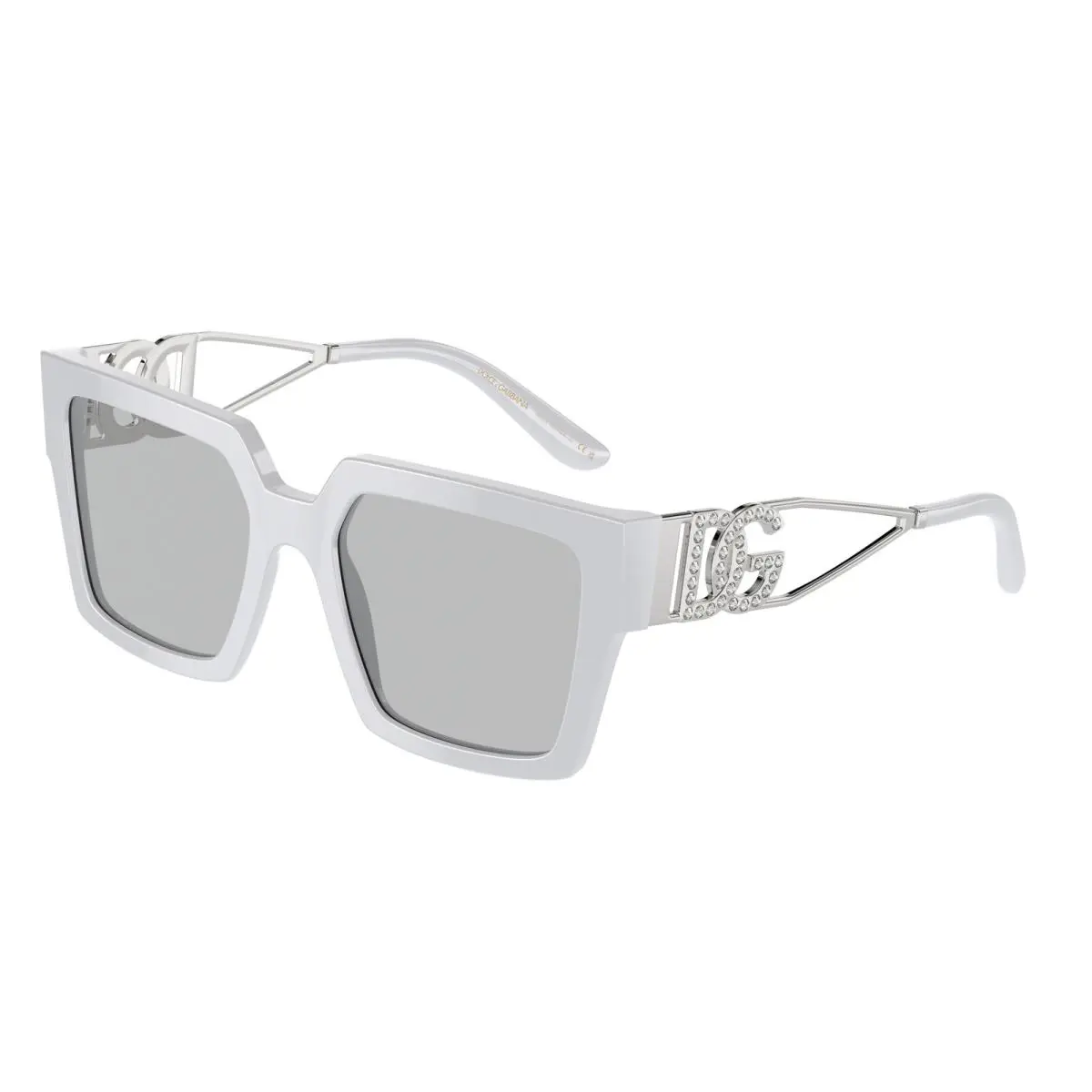 Dolce Gabbana DG 4446B Light Grey Light Grey 341887 Sunglasses