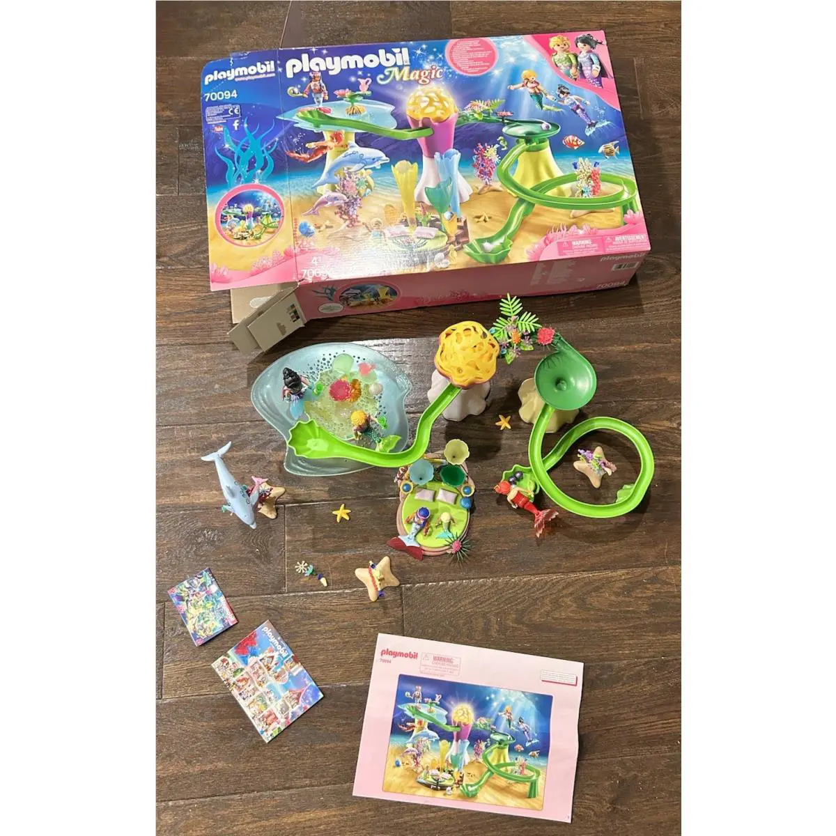 Playmobil Magic Mermaids Cove Coral Marble Run Illuminated Dome 70094 Complete