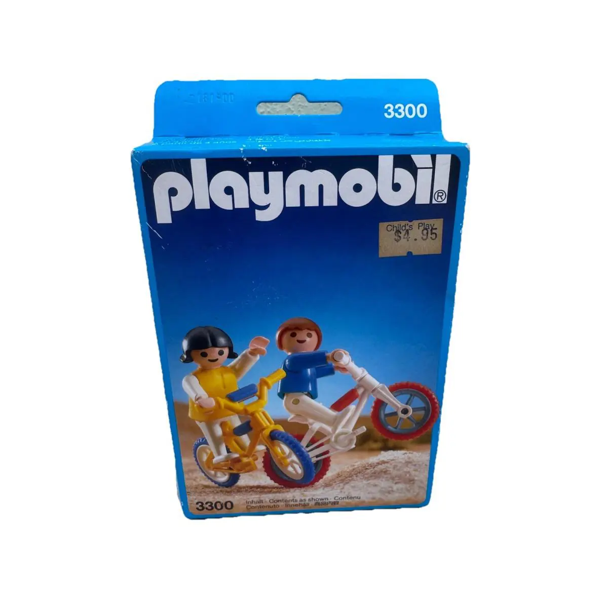 Playmobil 3300 Children with Bmx Bikes Germany Vintage