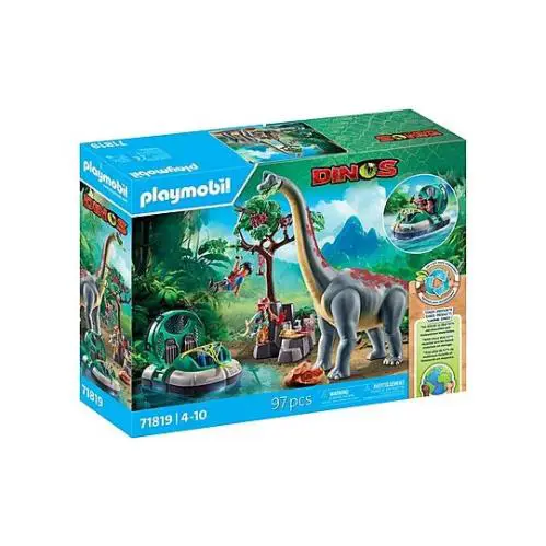 Playmobil 71819 Brachiosaurus with Hovercraft