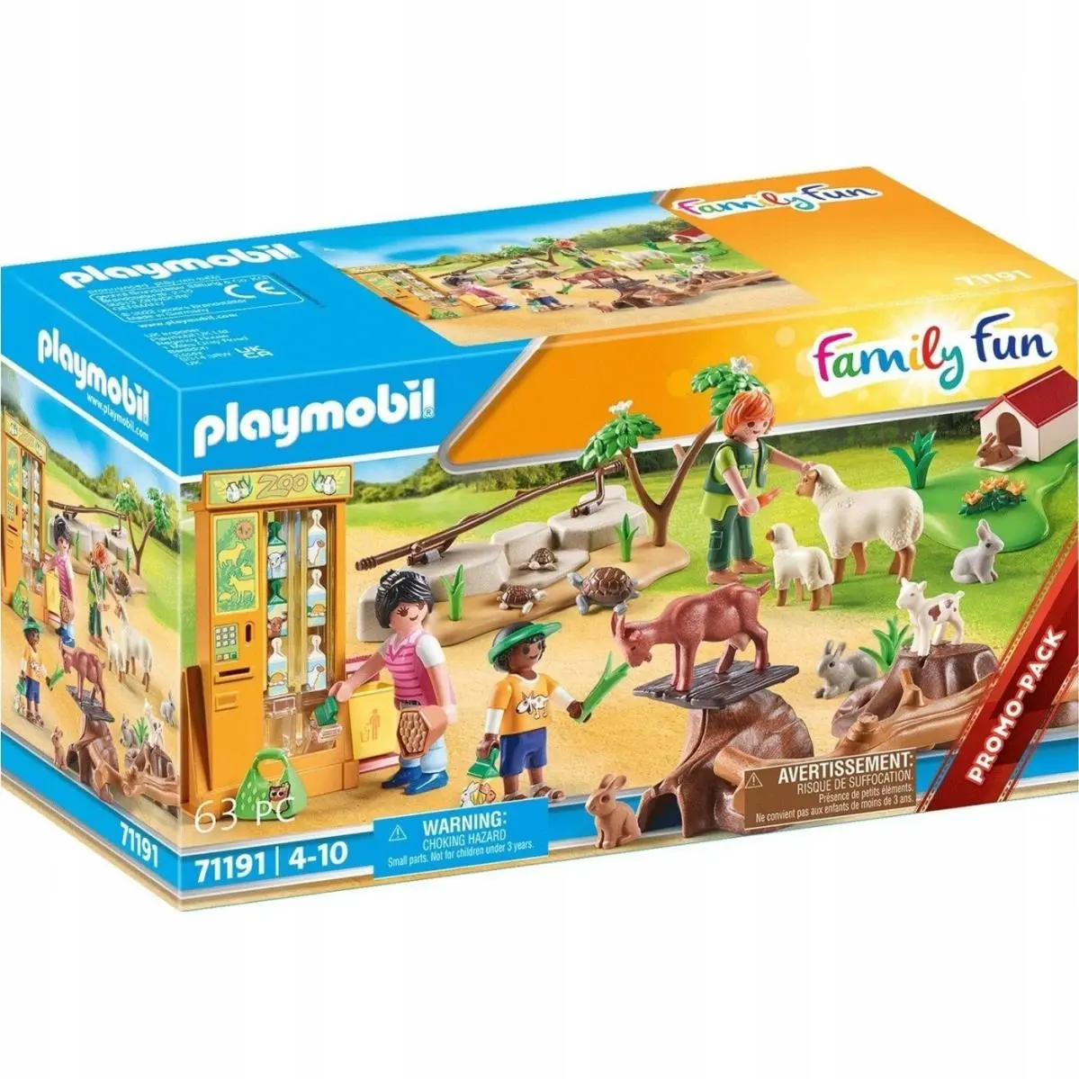 Playmobil Set 71191 Petting Zoo Animals Goats Promo Family Fun Food Dispenser
