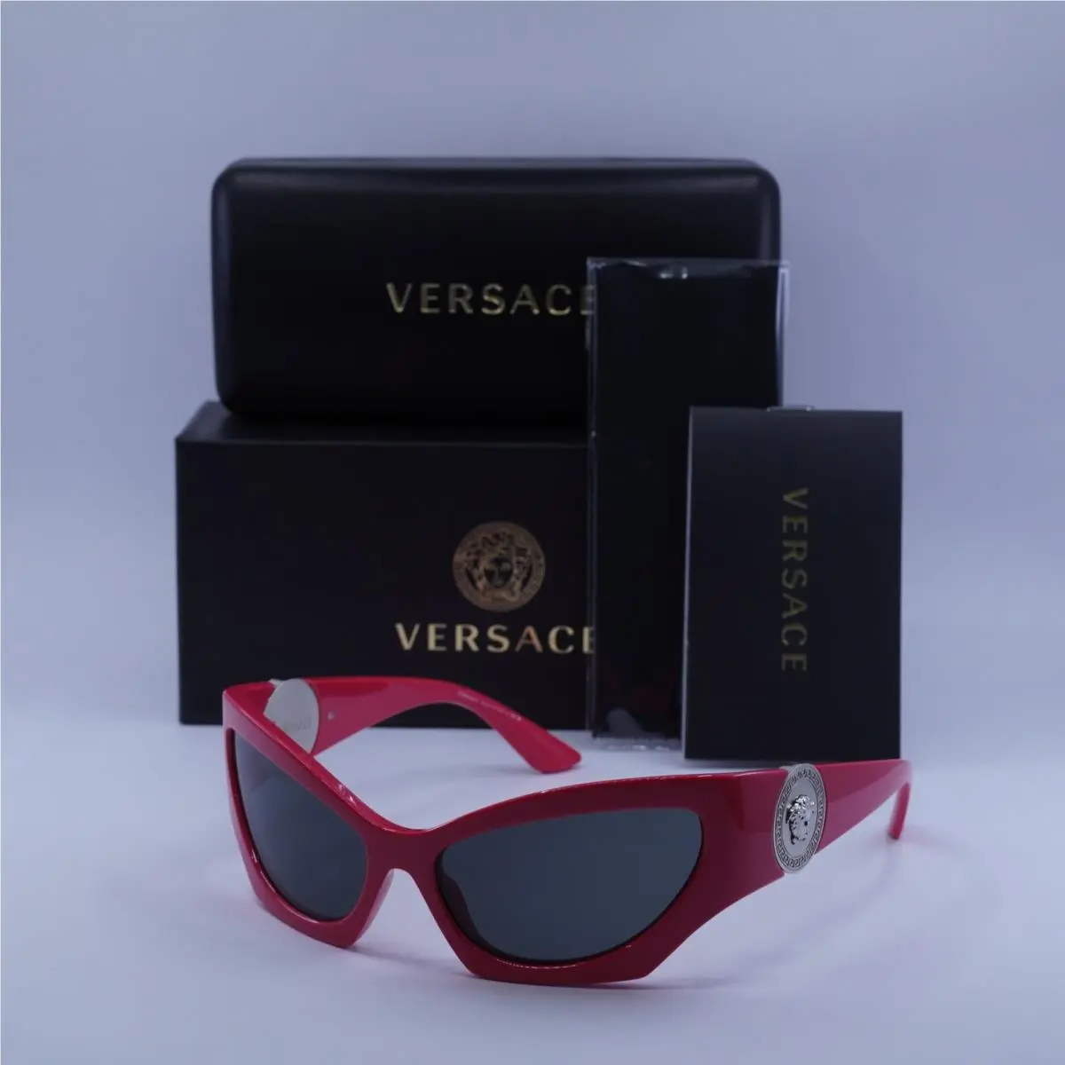 Versace VE4450 541787 Pink/dark Grey 60-16-125 Sunglasses