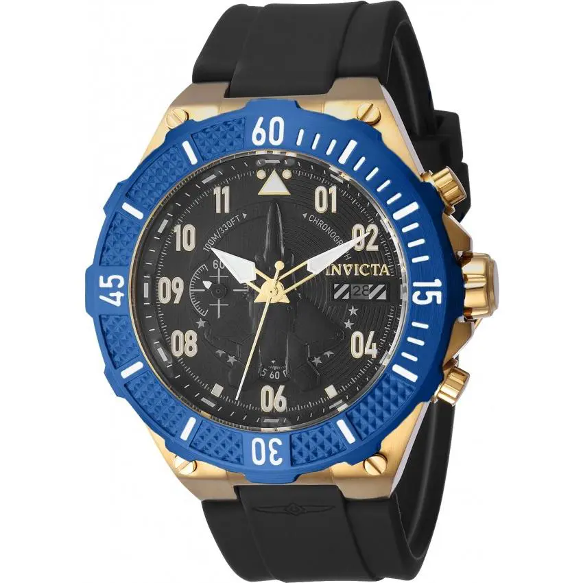 Invicta Aviator Chronograph Quartz Black Dial Men`s Watch 39892
