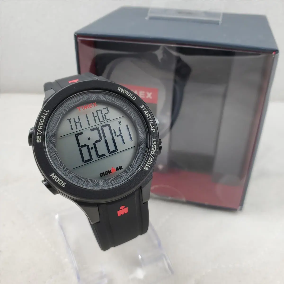 TW5M46400 Men`s Ironman Indiglo Silicone Strap Watch by Timex