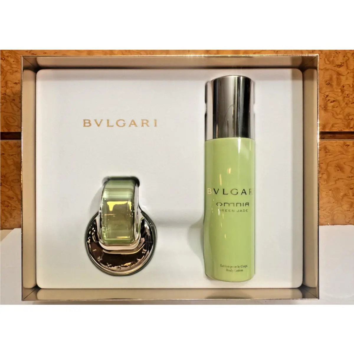 Bvlgari Omnia Green Jade Women Perfume Edt Spray 2.2oz 6.8 Body Lotion 2pc Set