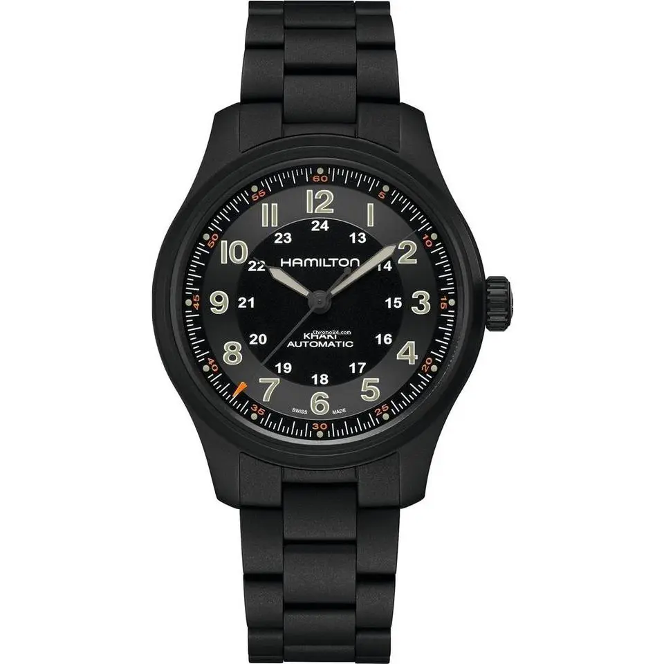 Hamilton Khaki Field Black Pvd Titanium Case and Bracelet 42MM H70665130