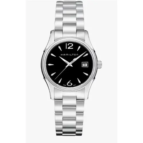 Hamilton Jazzmaster Lady Quartz Black Dial and Stainless Steel Watch H32351135
