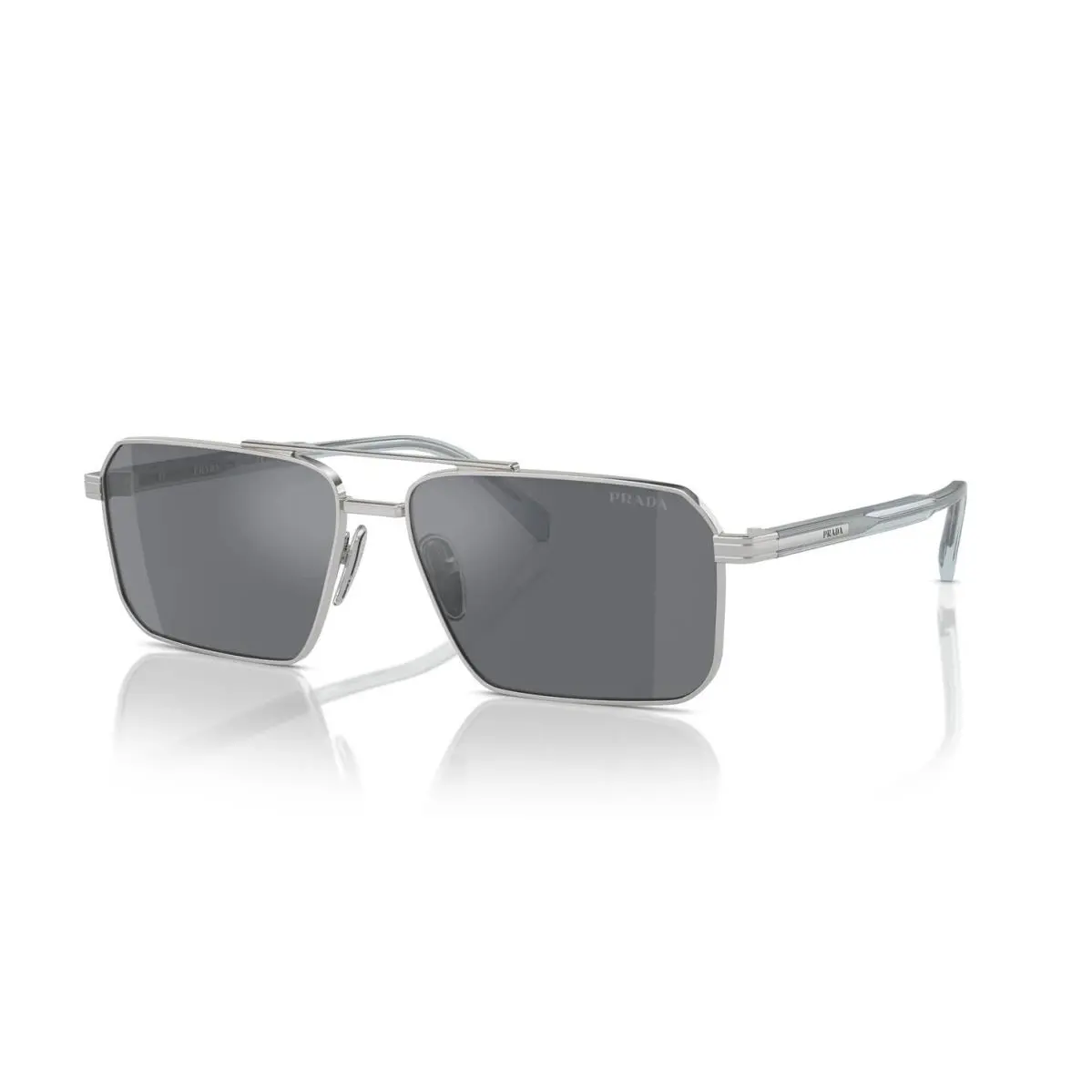 Prada PR A57S Silver/dark Grey Flash Silver 1BC175 Sunglasses