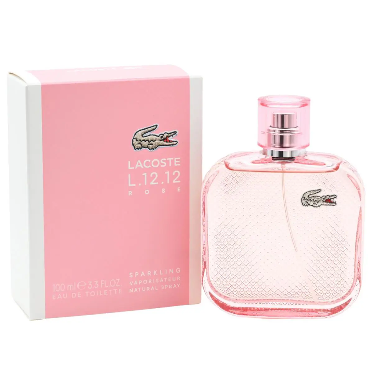 L.12.12 Rose Sparkling by Lacoste For Women Edt 3.3 / 3.4 oz