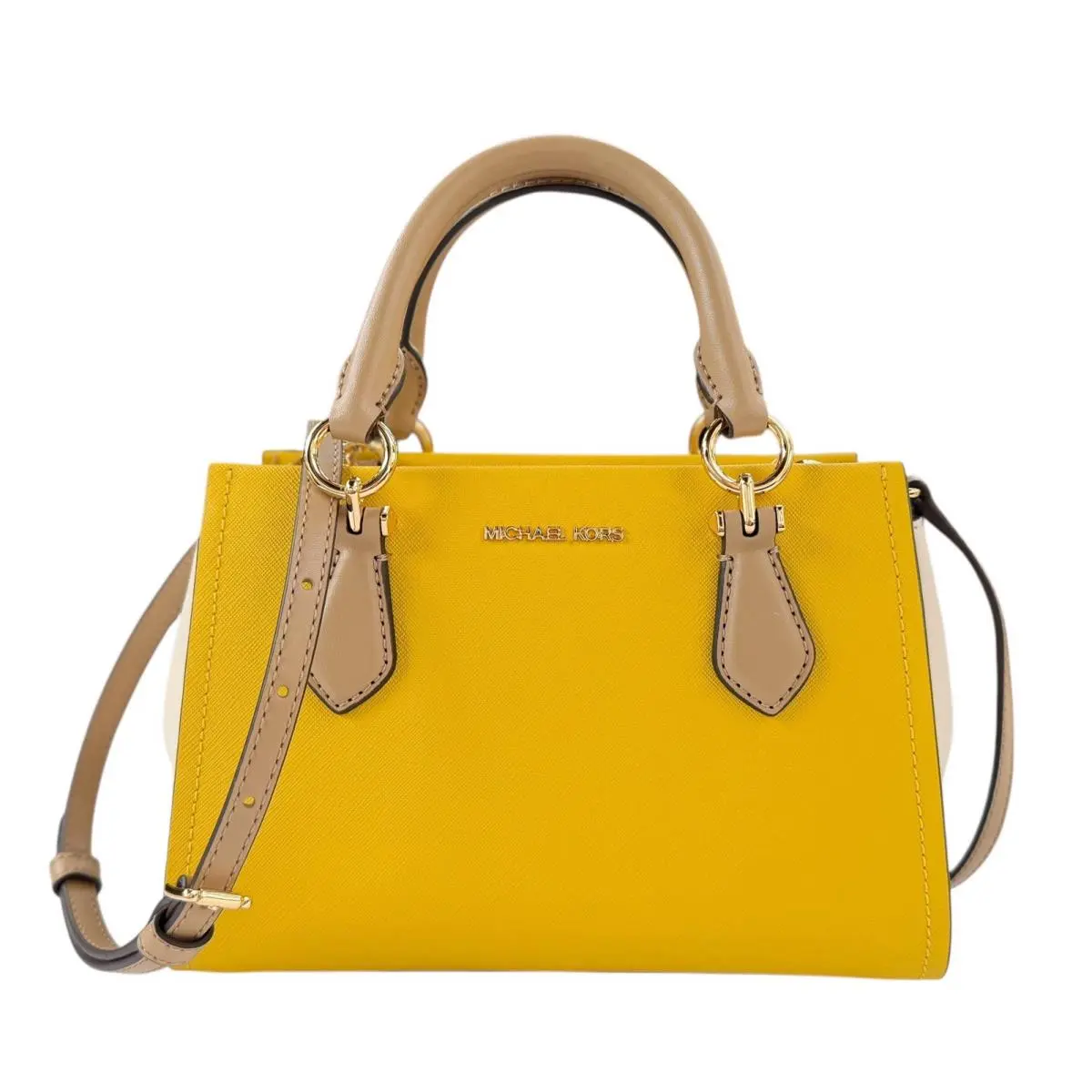 Marilyn Small Satchel Shoulder Bag Color-block Yellow Multi by Michael Kors