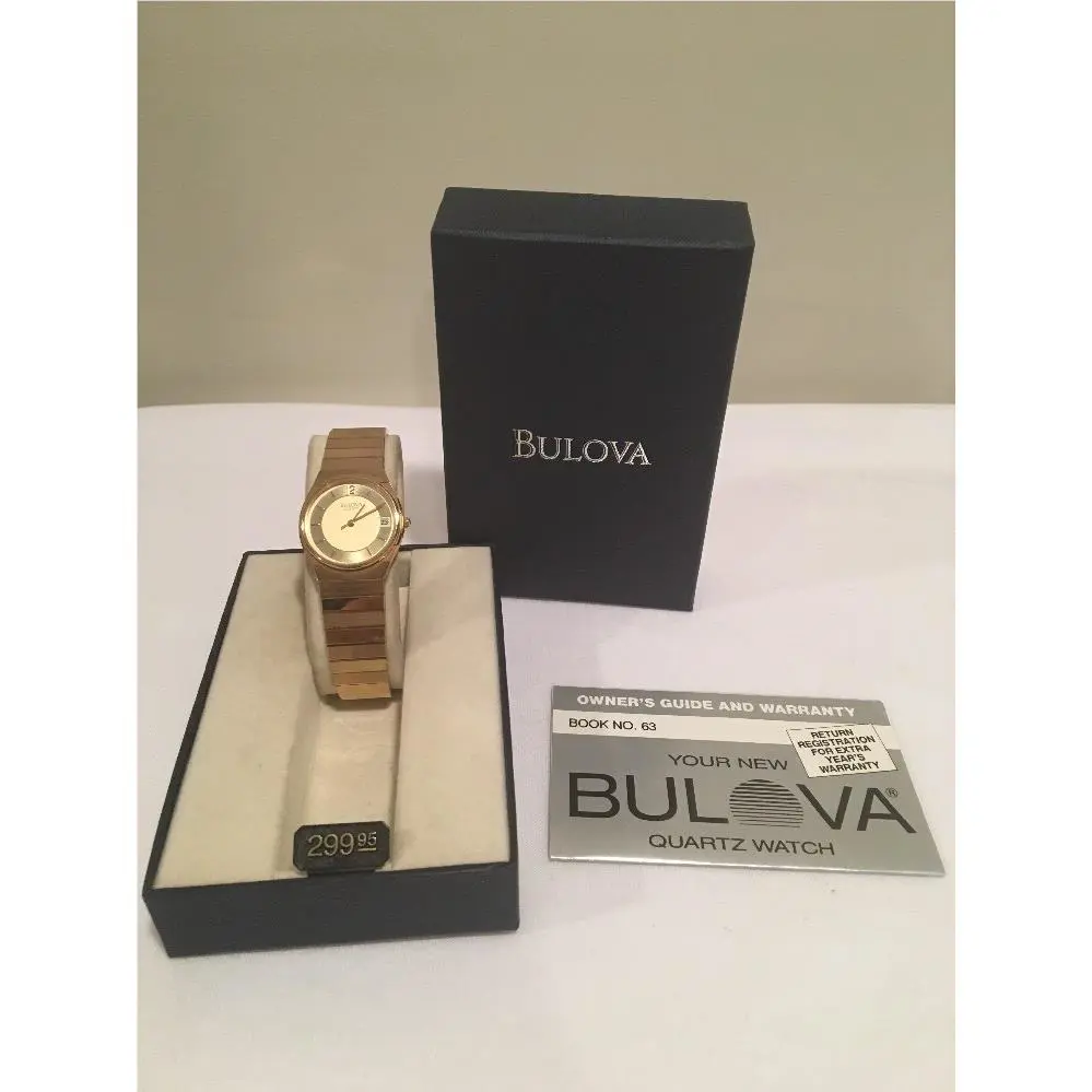 Bulova Men`s Vintage Gold Tone Quarts Watch Battery