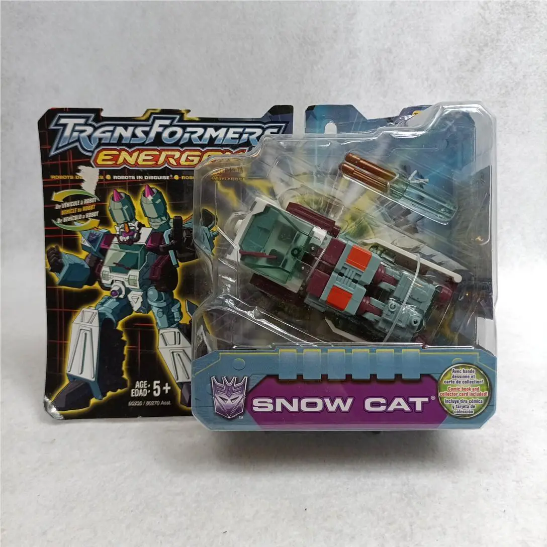 Transformers Energon Snow Cat Arctic Rover 2003 Box Damage Vtg