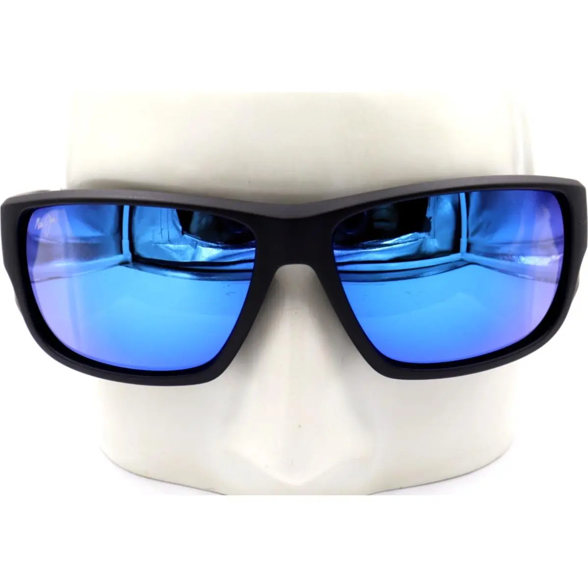 Maui Jim Keah Black Wrap Blue Hawaii Sunglasses MJ0663S-001 / B663-02