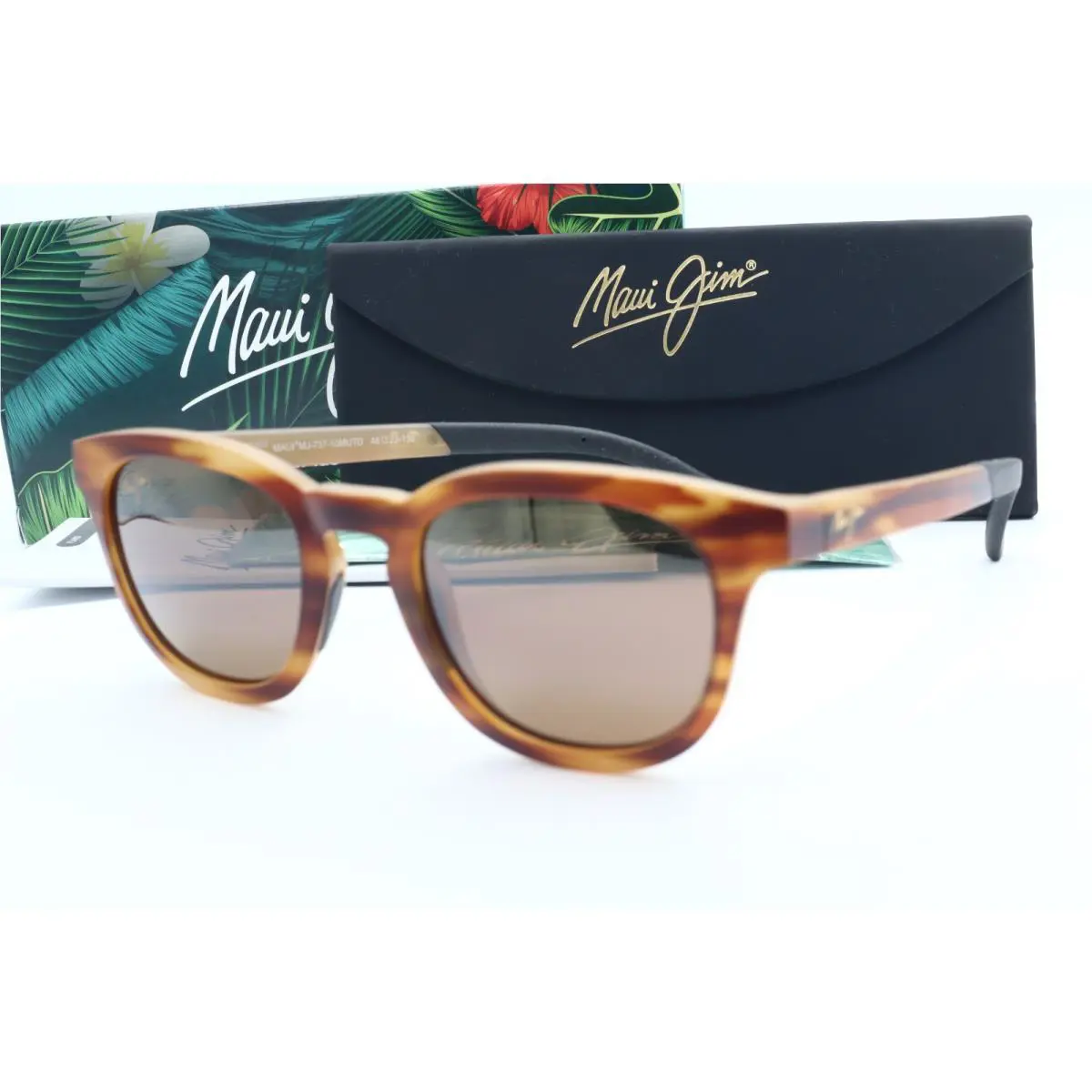 Maui Jim Koko Head MJ 737-10MUTD Tortoise Oval Sunglasses Brown Polarized Lenses
