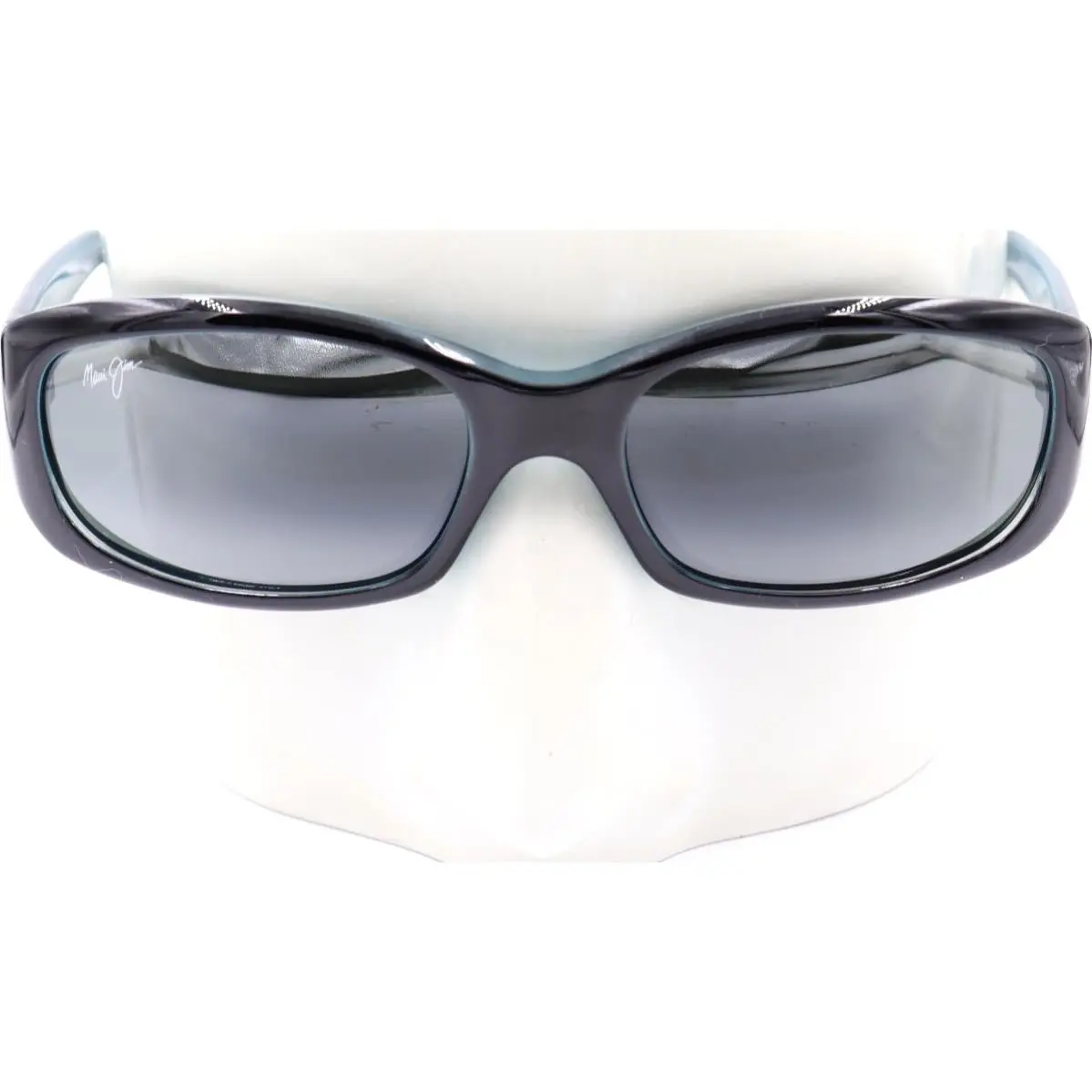 Maui Jim Punchbowl Black-blue Sunglasses Gray Lens 219-03 / MJ0219S-001 - Frame: Black and blue, Lens: Gray