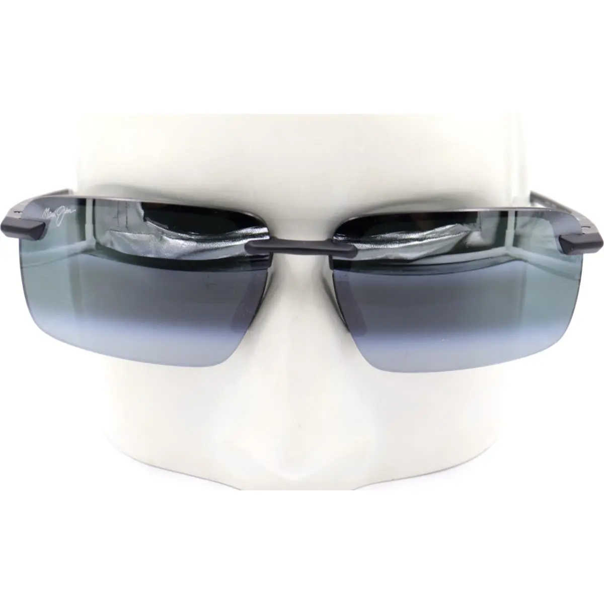 Maui Jim Laulima Black Semi-rimless Gray Sunglasses MJ0626S-004 / 626-02