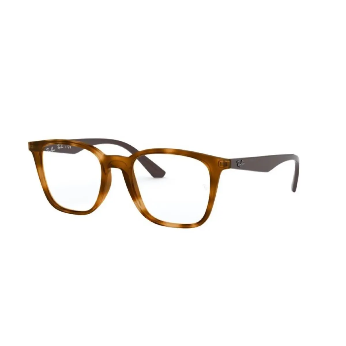 Rayban Eyeglasses RX 7177 5992 Yellow Light Havana 51-18-140 - Frame: Yellow light havana, Lens: Demo