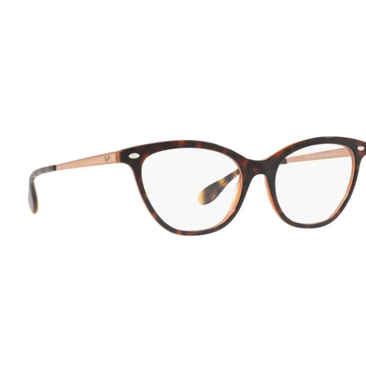 Rayban Eyeglasses RX5360-5713 Top Havana on Light Blue 52-18-145