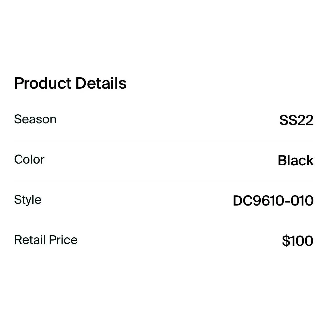Nike clothing - DC9610-010 - DC9610-010 - Black 1