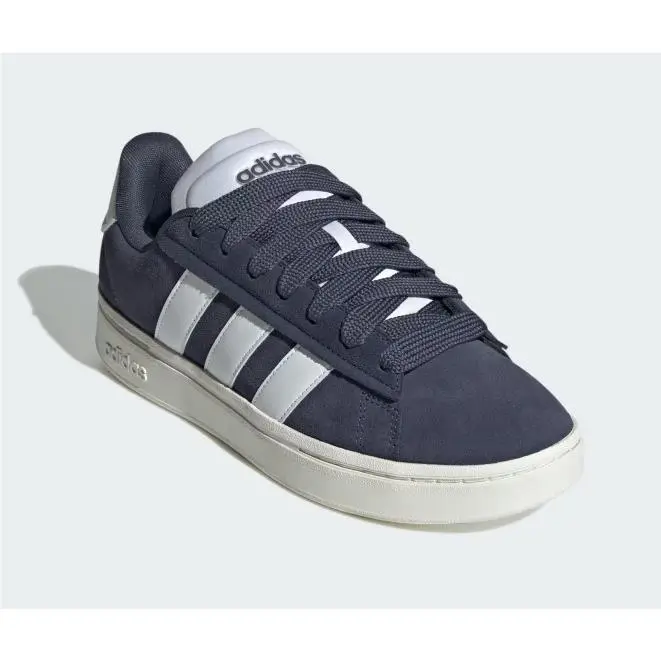Adidas Grand Court Alpha 00s Men`s 12 Navy Blue Suede Sneakers Shoes JH7233