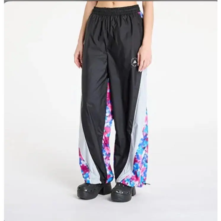 Adidas X Stella Mccartney Training Pants In Signal Cyan/lucid Blue/black Wmns L