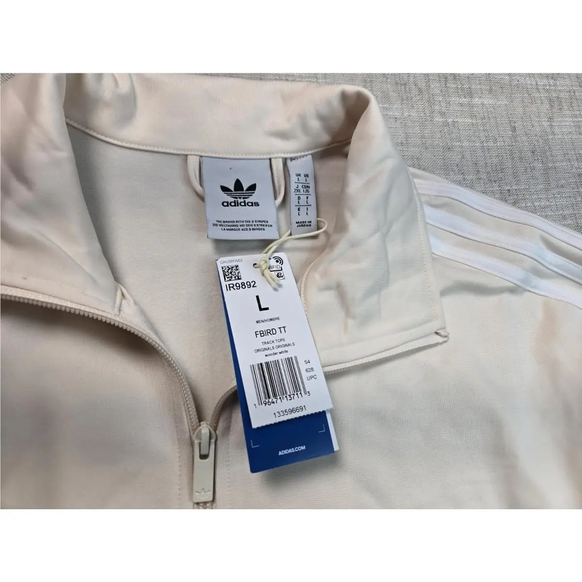 Adidas clothing - Adidas Firebird Track Jacket - Firebird Track Jacket - IR9892 - Beige White 5