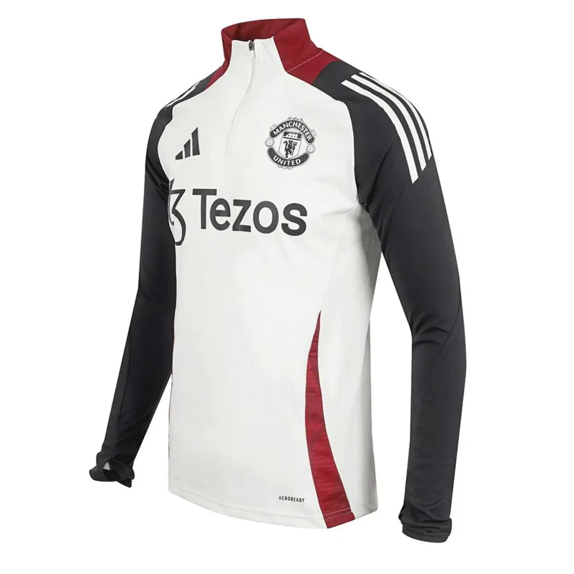 Adidas clothing - MUFC TR TOP - MUFC TOP - JE3737 - Off White / Black (UPC: 196476716023) 8