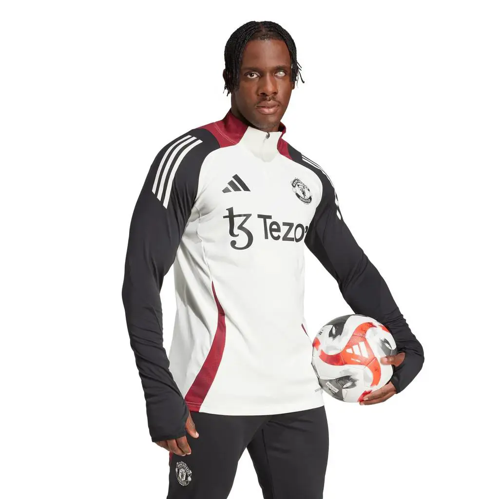 Adidas clothing - MUFC TR TOP - MUFC TOP - JE3737 - Off White / Black (UPC: 196476716023) 13
