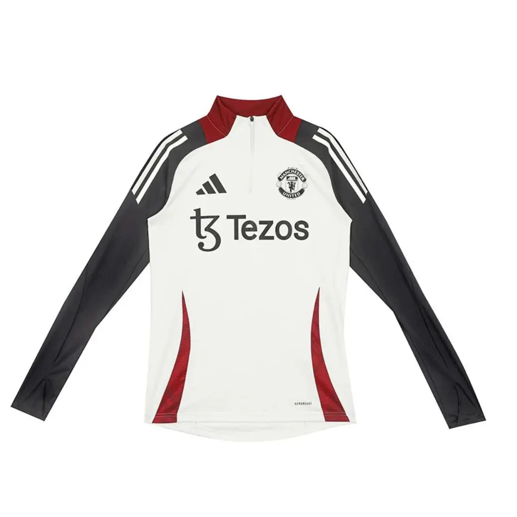 Adidas clothing - MUFC TR TOP - MUFC TOP - JE3737 - Off White / Black (UPC: 196476716023) 0
