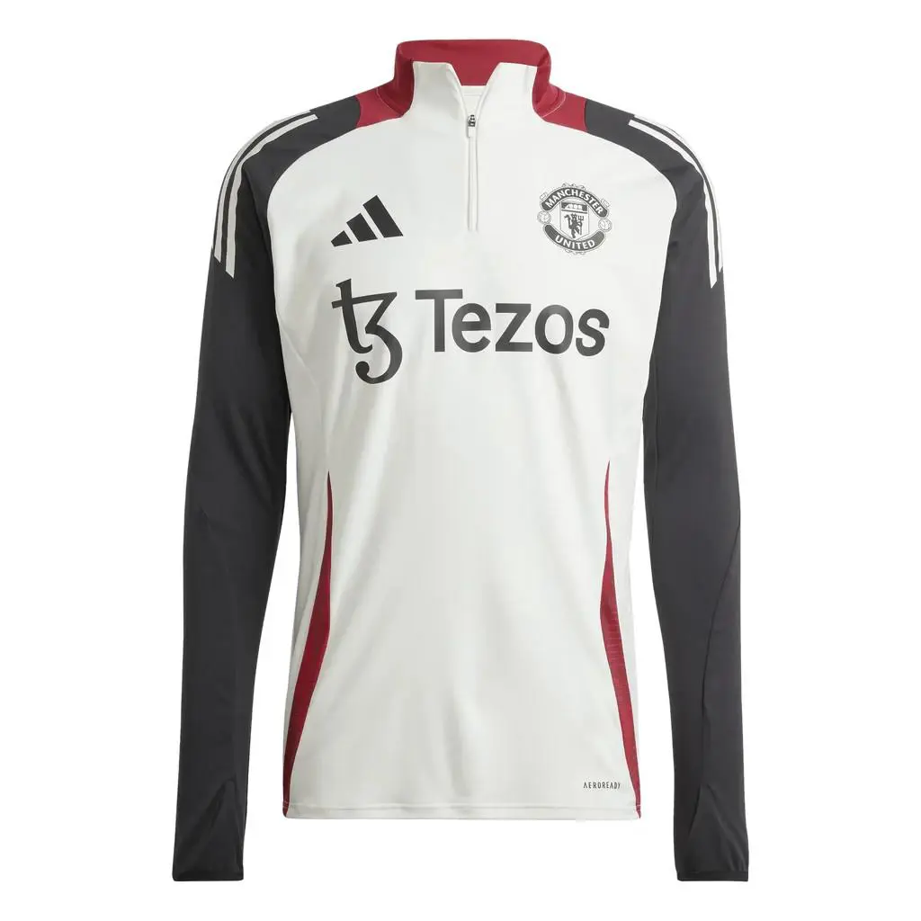 Adidas clothing - MUFC TR TOP - MUFC TOP - JE3737 - Off White / Black (UPC: 196476716023) 7