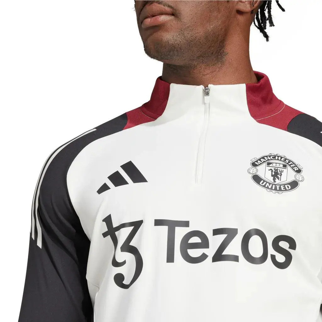Adidas clothing - MUFC TR TOP - MUFC TOP - JE3737 - Off White / Black (UPC: 196476716023) 12
