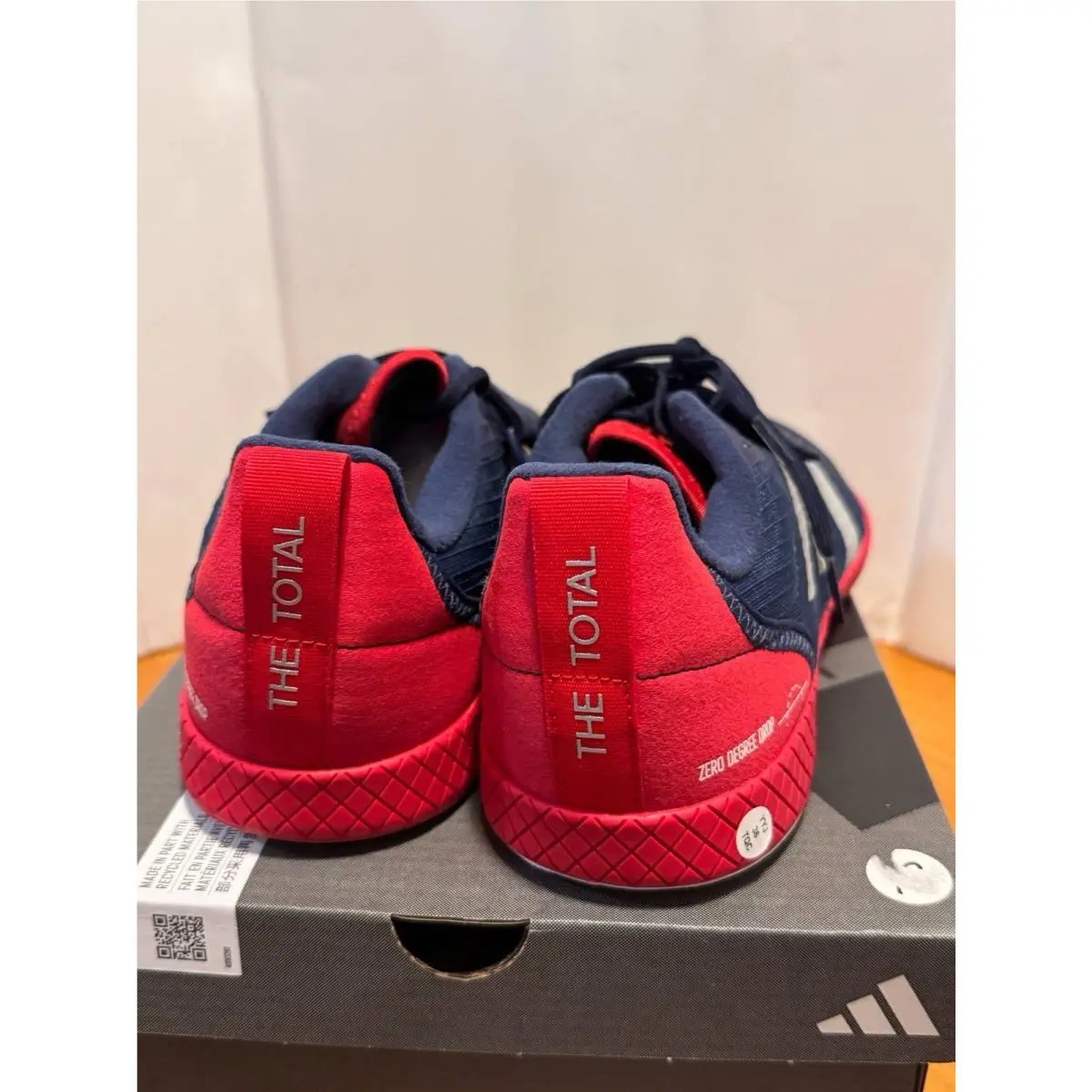 Adidas The Total Weight Lifting Shoes US Mens 10 Womens 11 Red Blue
