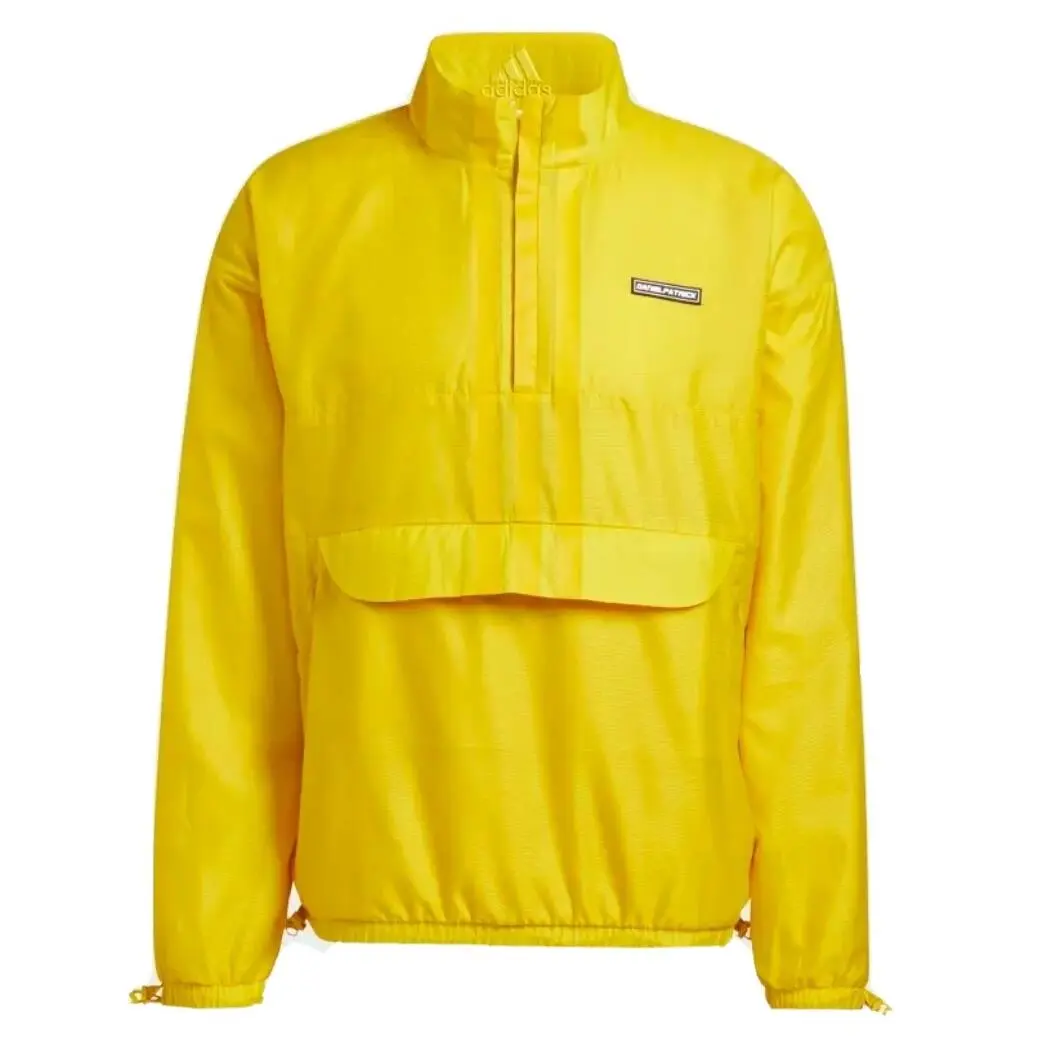 Daniel Patrick x Adidas Basketball Anorak Yellow 1/4 Zip Pullover Sz Medium