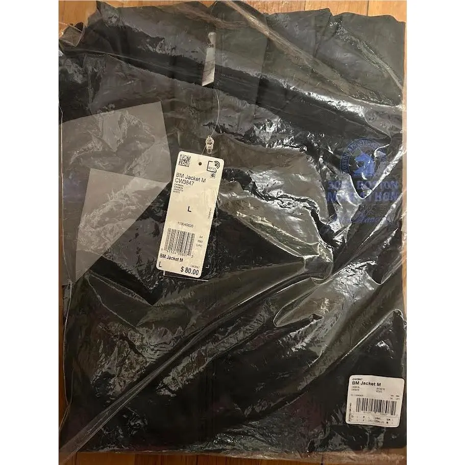 Adidas Boston Marathon Jacket 2018 Black Size Large